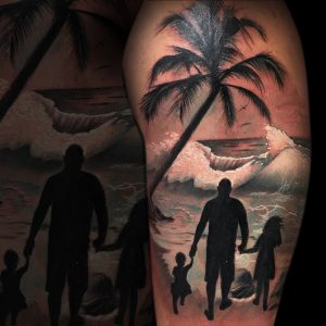 tatuagem pai e filhos